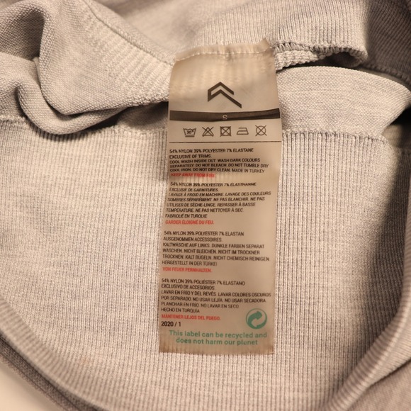 ONER ACTIVE Gray Seamless High Waist Athletic Leggings Gym Yoga Pants Size Small - Picture 3 of 5